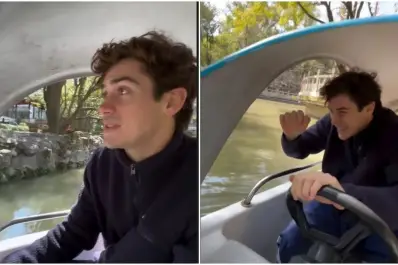 El insólito accidente de Franco Colapinto en China: chocó una lancha durante un paseo