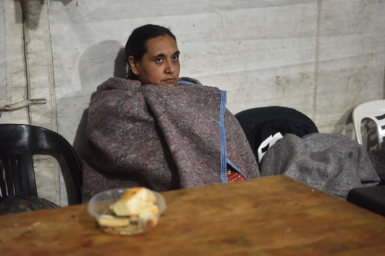 FRÍO. Se habilitaron varios sitios para las personas damnificadas.
