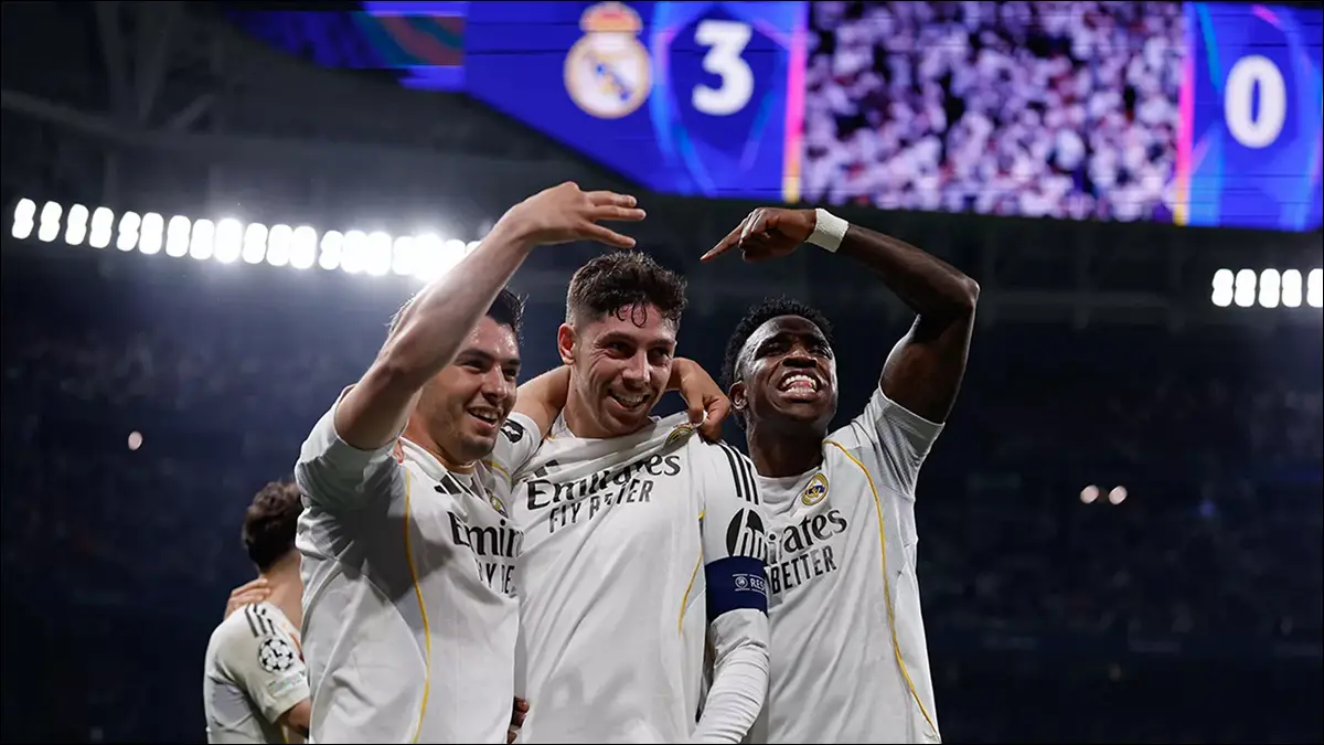 HAT TRICK. Valverde fue la gran figura en el Bernabéu con tres goles que encaminaron la victoria del Real Madrid ante Manchester City.