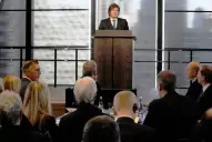 Milei destacó el crecimiento de la economía y apuntó contra empresarios