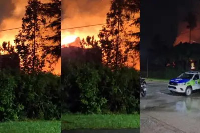 Feroz incendio de una casa en Yerba Buena: las llamas alcanzaron hasta 15 metros de altura