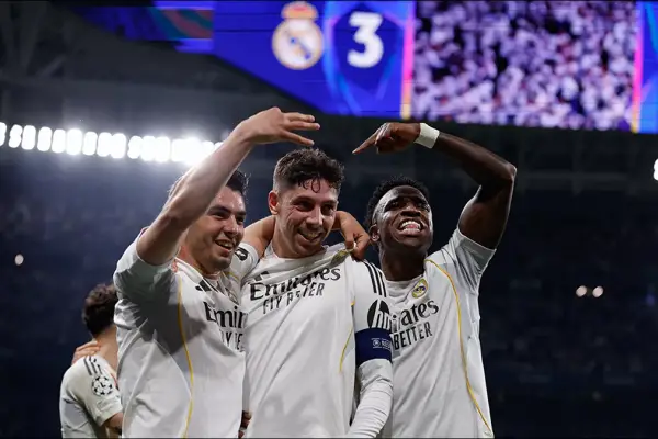 Real Madrid goleó a Manchester City y quedó muy cerca de los cuartos de final