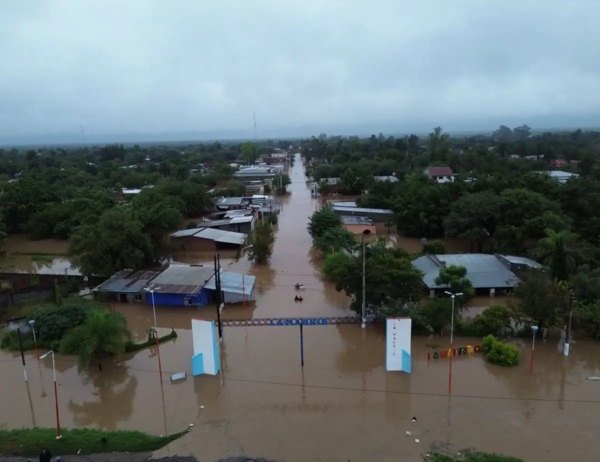 DESOLADOR. Una foto de La Madrid bajo el agua tras la inundaciones que se sucedieron entre el domingo y las últimas horas. la gaceta / foto de matías vieito