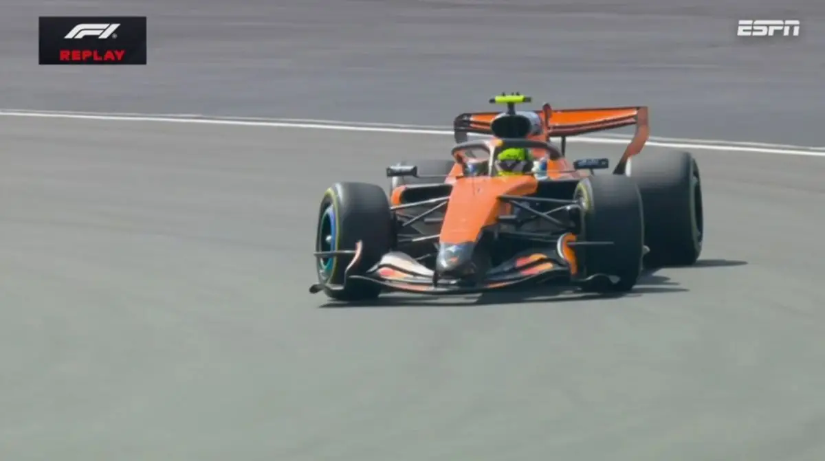 Norris también tuvo un susto