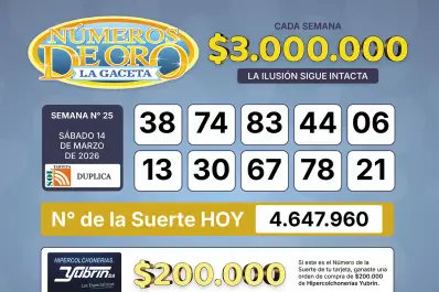 Los Números de Oro de LA GACETA del 14 de marzo de 2026