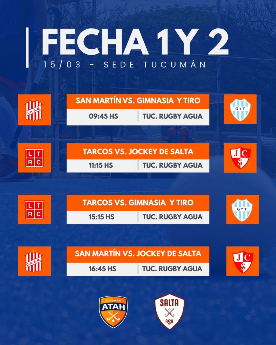 Cuatro tucumanos, dos sedes y ocho equipos: se inicia el Regional NOA de hockey masculino