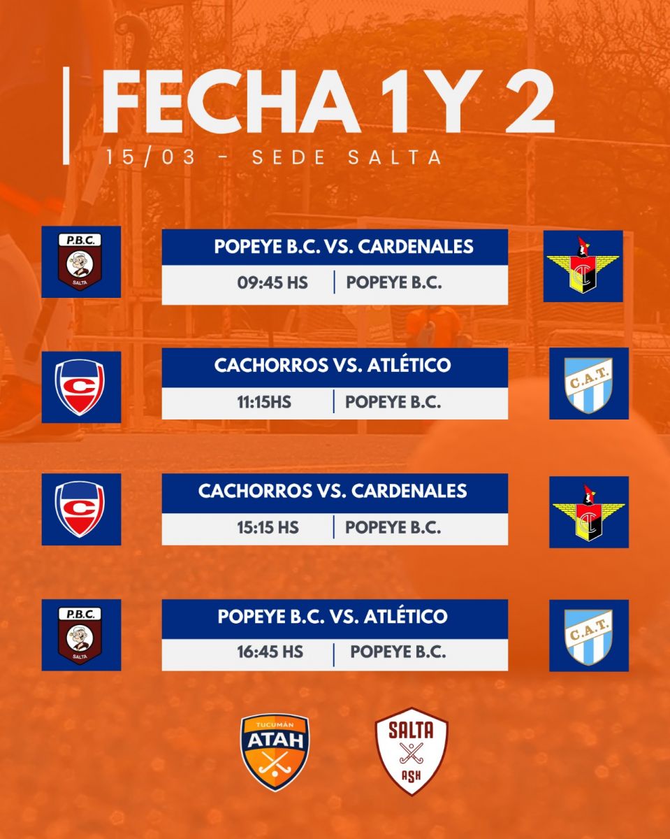 Cuatro tucumanos, dos sedes y ocho equipos: se inicia el Regional NOA de hockey masculino