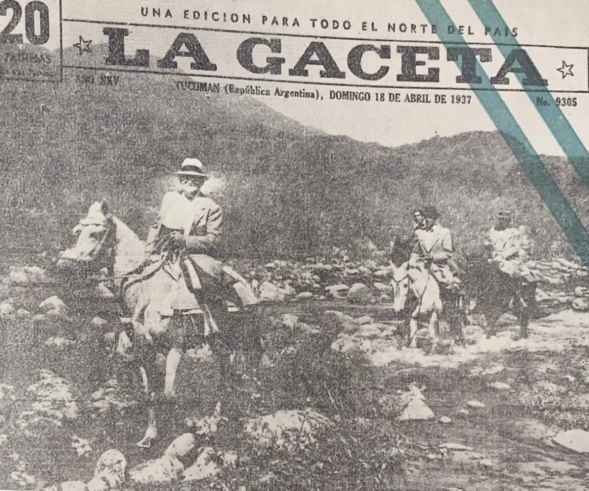 Recuerdos fotográficos: 1937. El presidente Justo visita la obra del futuro dique de Escaba