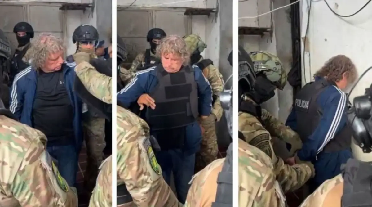 A LA NUEVA PRISIÓN. Segura fue trasladado ayer por la tarde a la penitenciaría ubicada en Benjamín Paz. captura de video