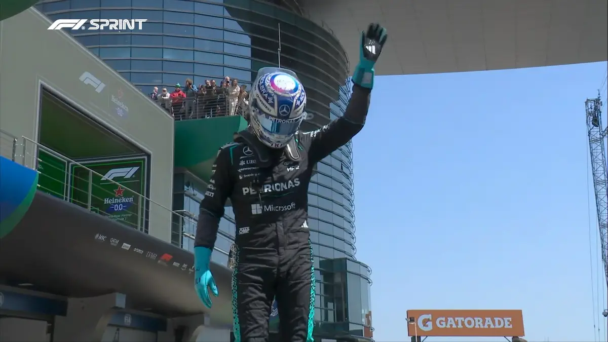 GANADOR. El piloto de Merces se quedó con las pruebas libres, la qualy para el sprint y las carreras de sprint en este GP de Shanghái.