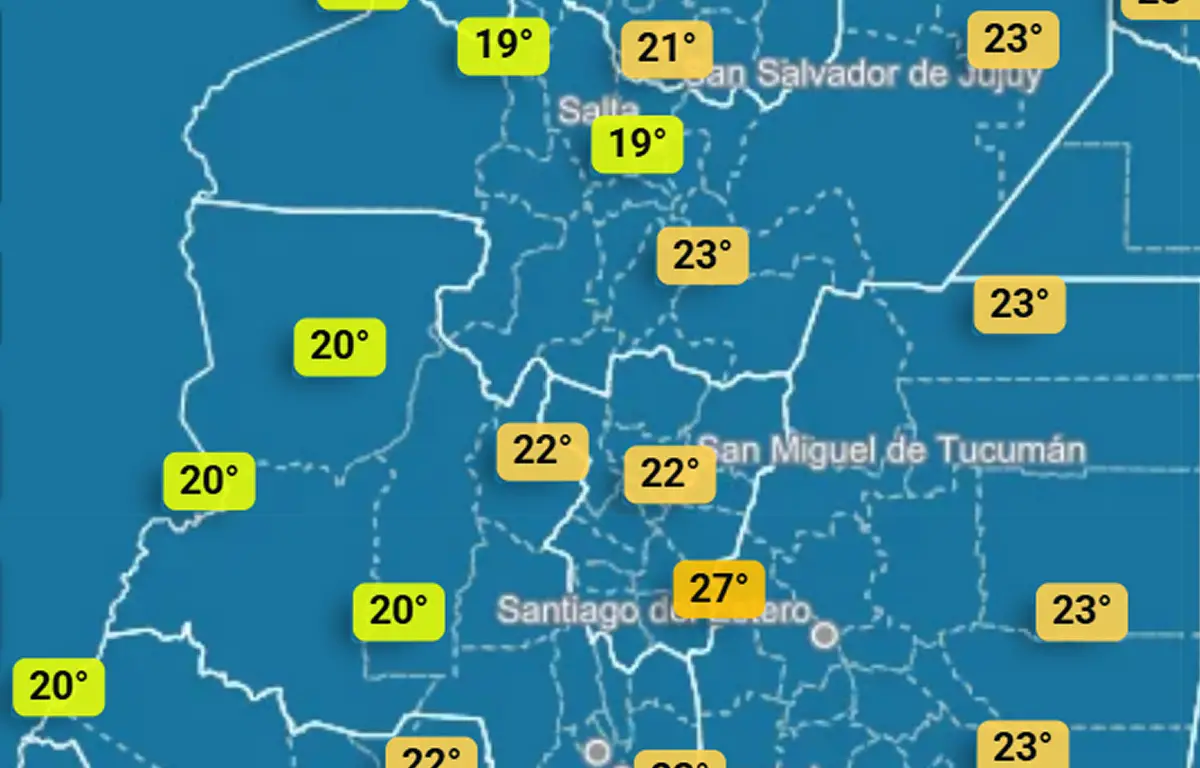 Lluvias y algo de calor: el tiempo en el NOA, provincia por provincia