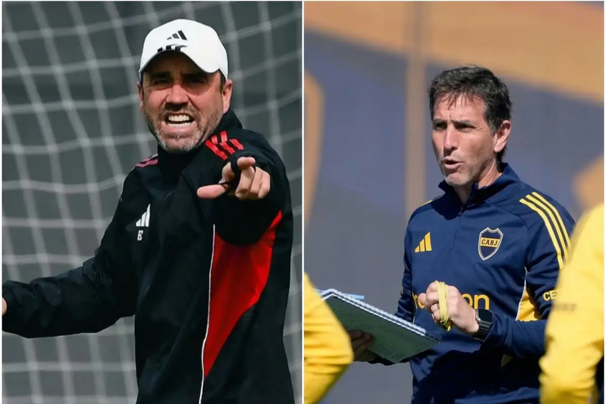 DOMINGO DE FÚTBOL. Coudet y Úbeda, entrenadores de River y Boca, atraviesan realidades totalmente distintas de cara a sus respectivos duelos de mañana.