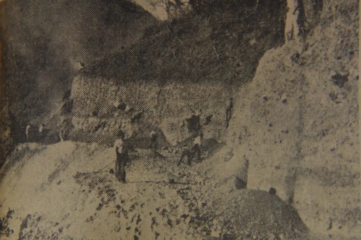 Recuerdos fotográficos: 1943. Escaba en obra, “el dique liviano más grande del mundo”