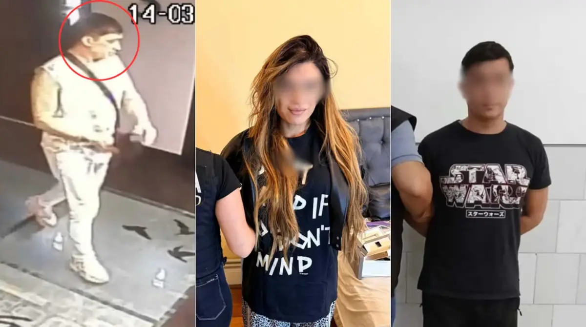 Luciana Martínez y Cristian Wagner quedaron detenidos. (Foto: Policía de la Ciudad)