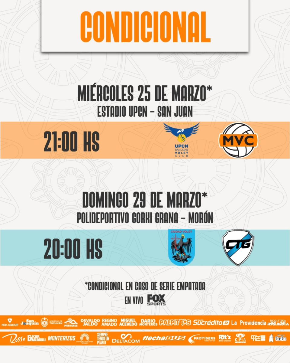 Semis solidarias de vóley: las entradas en Monteros serán donaciones para los inundados