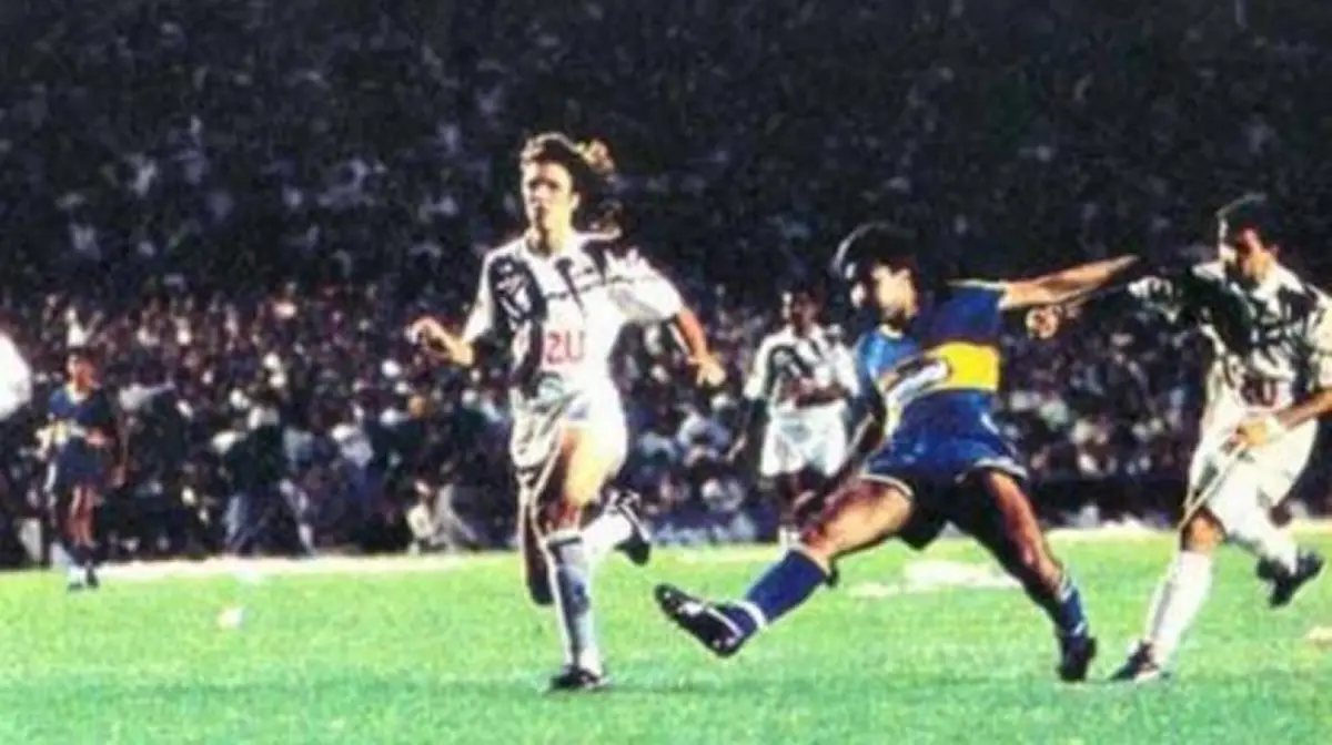 Luis Medero anotó el 3-1 frente a Platense.