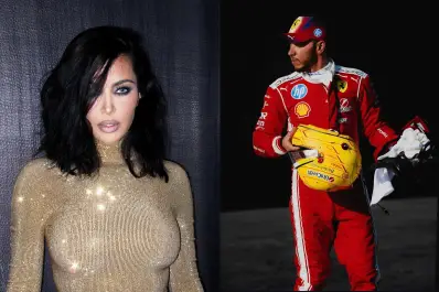 Kim Kardashian llegó a la F1: el explícito comentario que le hizo Lewis Hamilton
