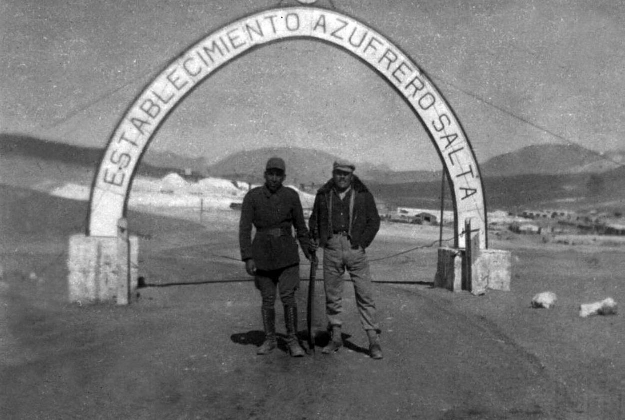 INICIOS. En 1940 comenzó a funcionar el establecimiento azufrero.