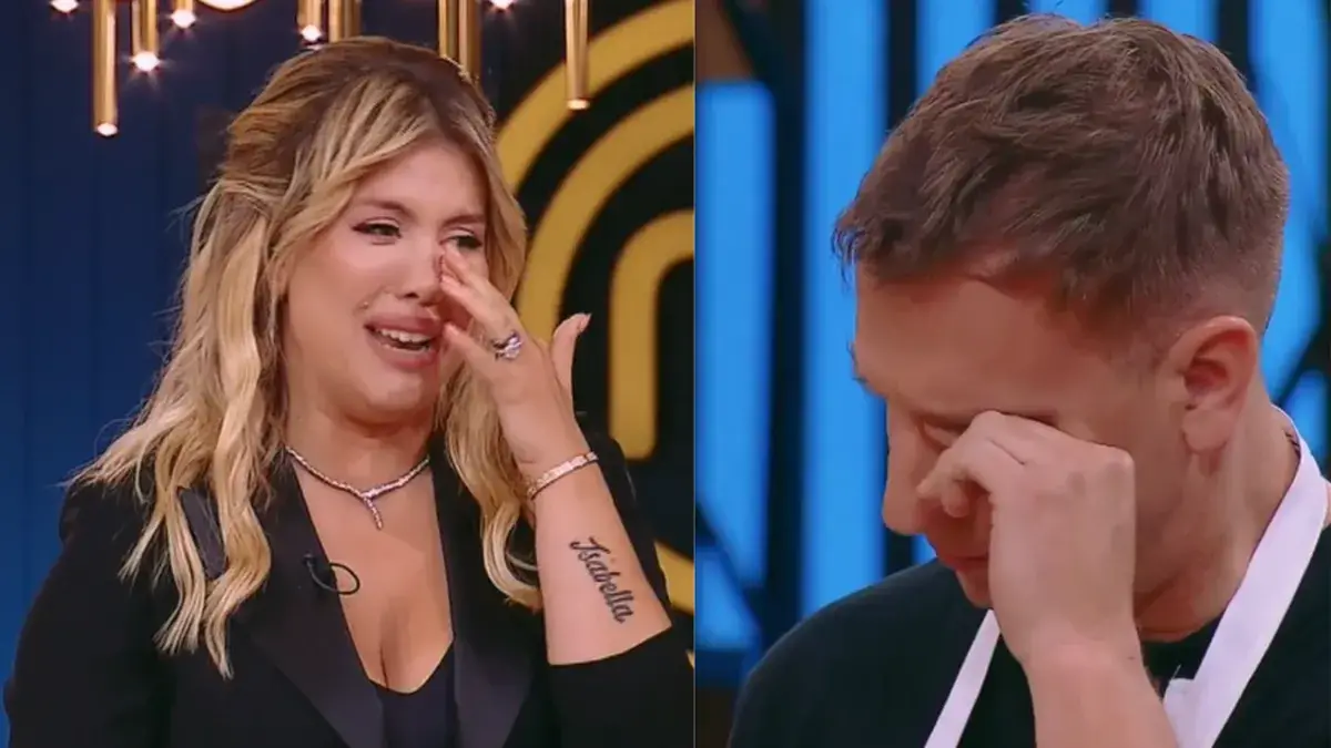 Estuviste en mi momento más difícil: el emotivo momento en MasterChef entre Wanda Nara y Maxi López