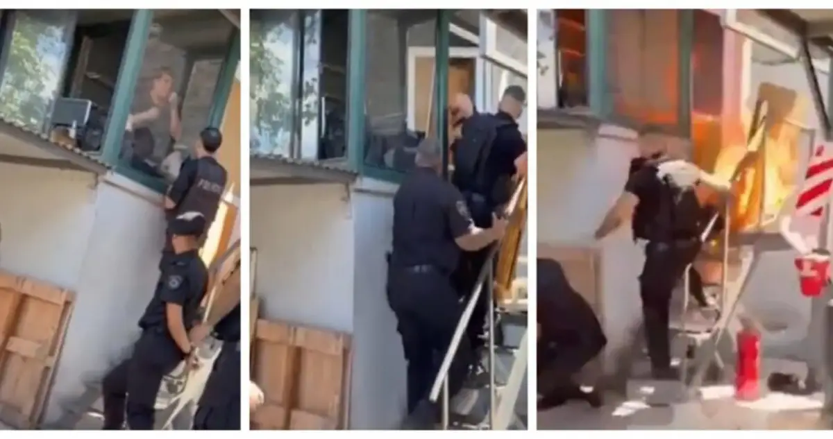 No le pagaban el sueldo, se atrincheró en su trabajo y se prendió fuego: está grave