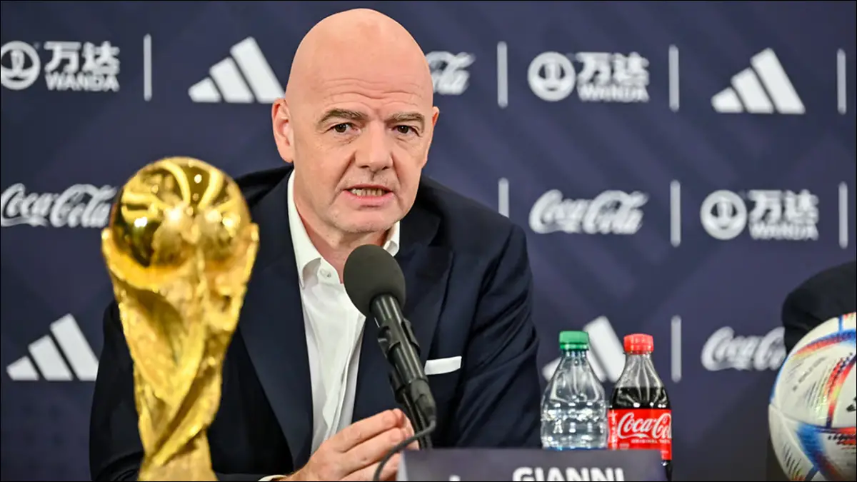 MENSAJE DE INFANTINO. El presidente del ente rector llamó a la paz y remarcó el papel del deporte para acercar a los pueblos en un contexto global tenso.