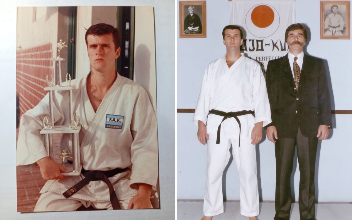 ANTAÑO. Fotos de Iván Troitiño durante su época como luchador.