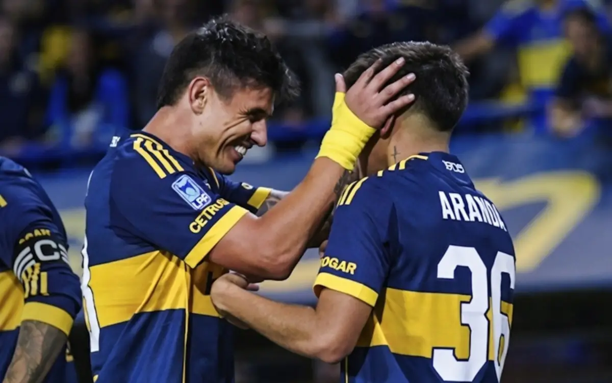 GOLAZO. El juvenil marcó su primer gol en el Xeneize.