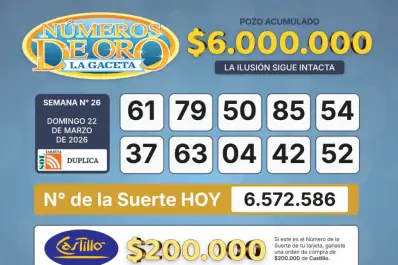 Los Números de Oro de LA GACETA del 22 de marzo de 2026