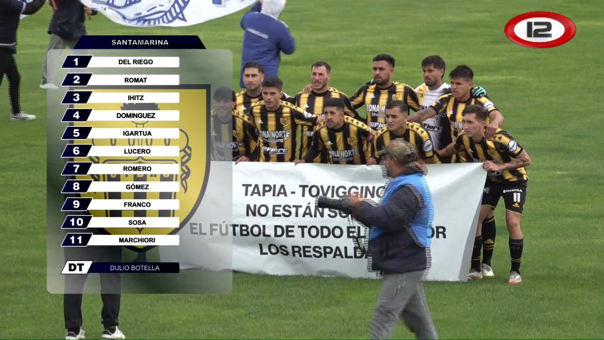 APOYO.  Santamarina de Tandil se posiciona a favor de los dirigentes de AFA.