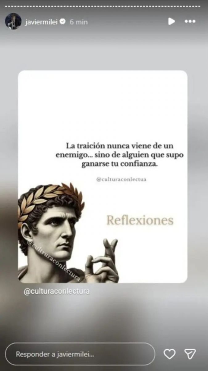 El enigmático posteo de Javier Milei