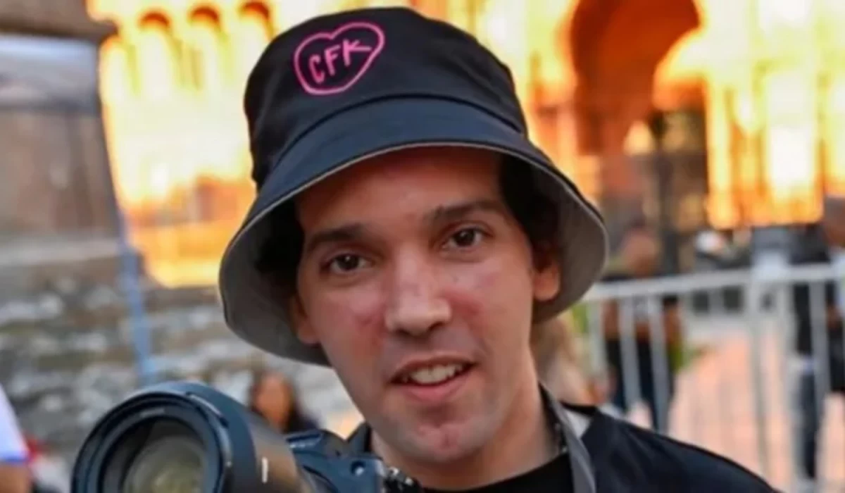 Pablo Grillo participó de la marcha por el Día de la Memoria. Foto tomada de Ámbito. 