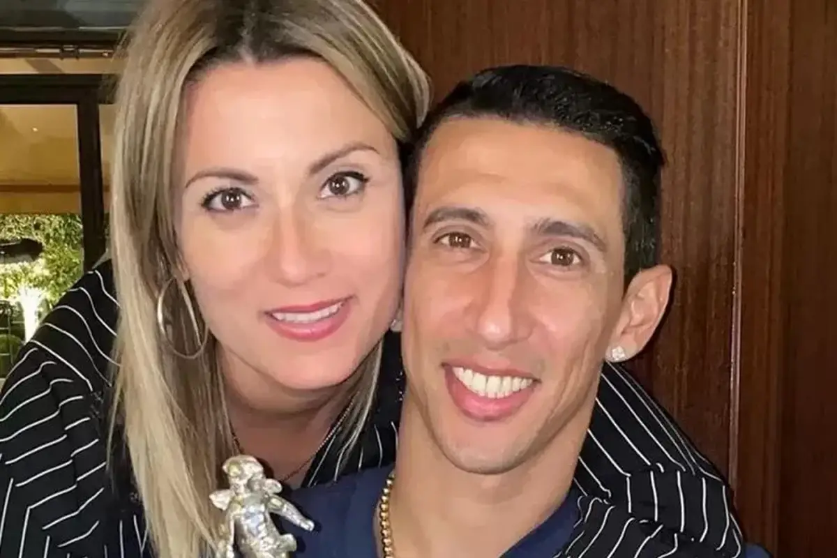 Jorgelina Cardoso y Ángel Di María.