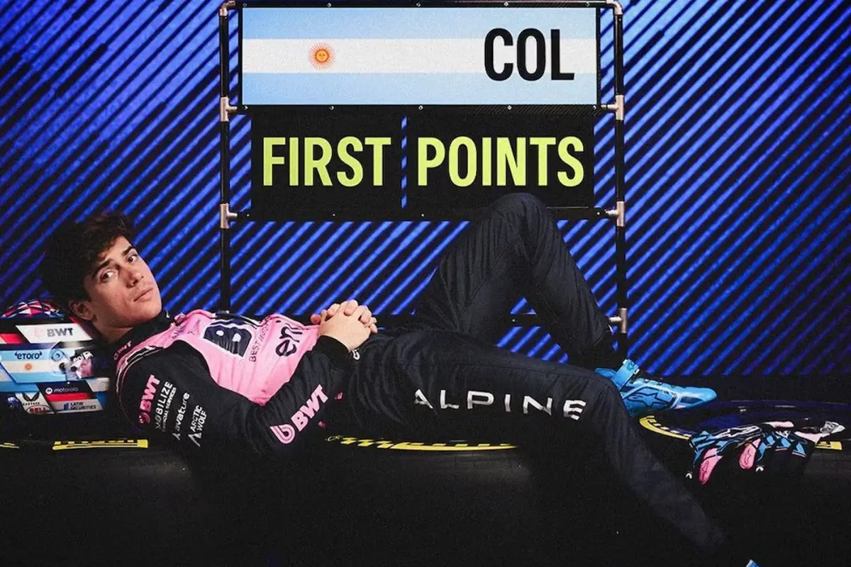 El posteo de Alpine luego del primer punto de Colapinto en China.