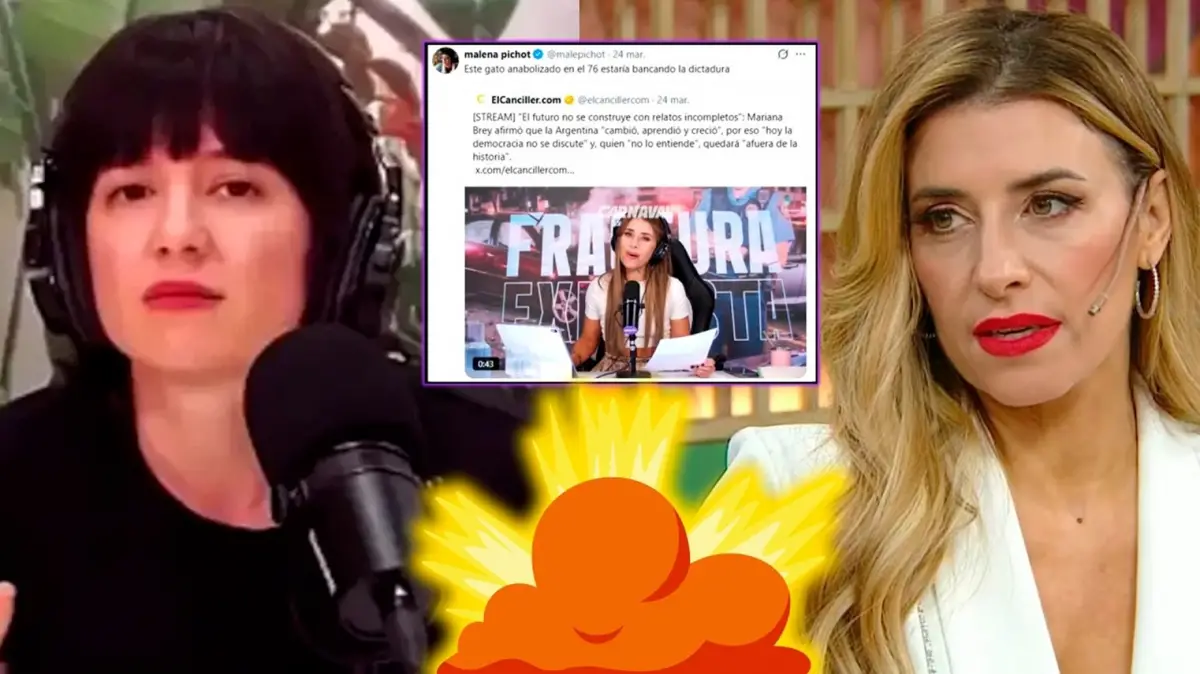 Malena Pichot, tras llamar gato anabolizado a Mariana Brey: Voy a insultar a cualquiera que relativice la dictadura