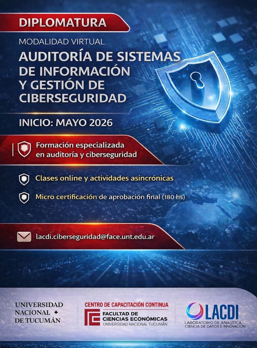 DIPLOMATURA. La propuesta de la FACE de la UNT se dicta de manera virtual y tiene una duración de siete meses