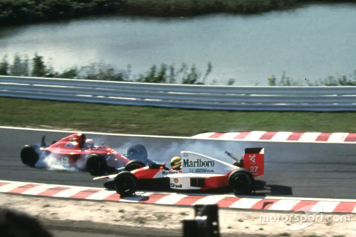 El día que Ayrton Senna chocó con Alain Prost. 