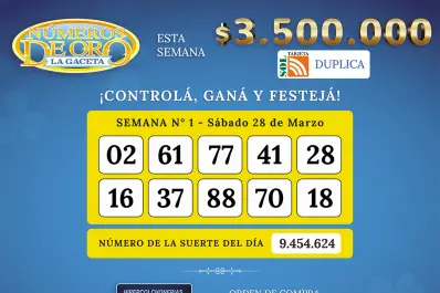 Los Números de Oro de LA GACETA del 28 de marzo de 2026