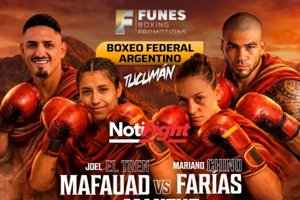 Boxeo internacional en Tucumán: El Tren Mafauad y el Chino Farías se juegan un título AMB