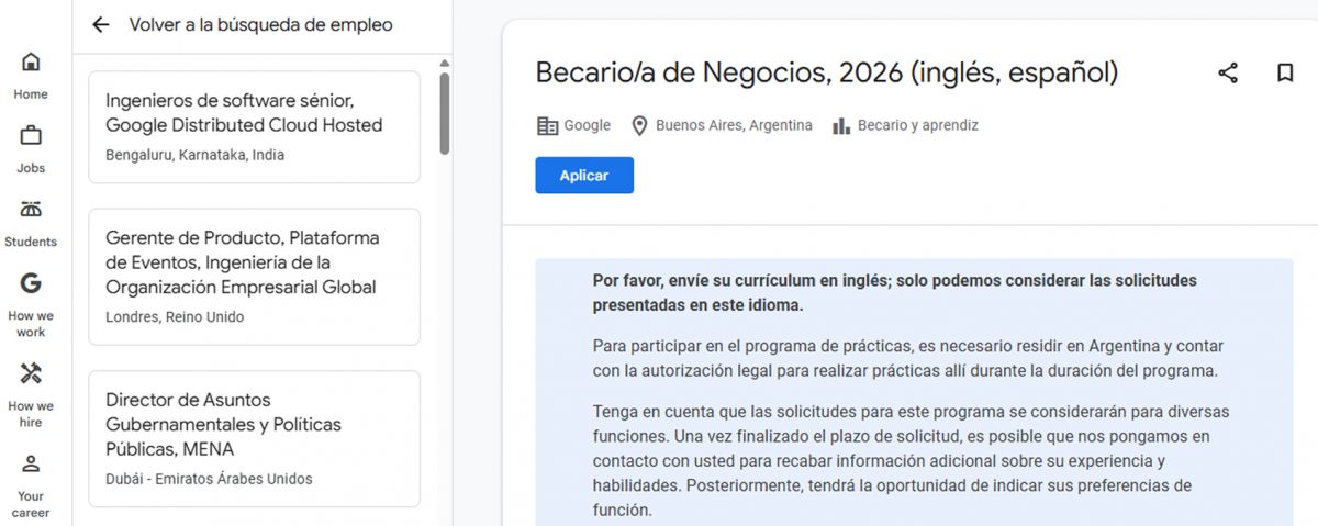 CONVOCATORIA. Está dirigida a estudiantes que se gradúen en 2027 y cuenten con nivel avanzado de inglés.