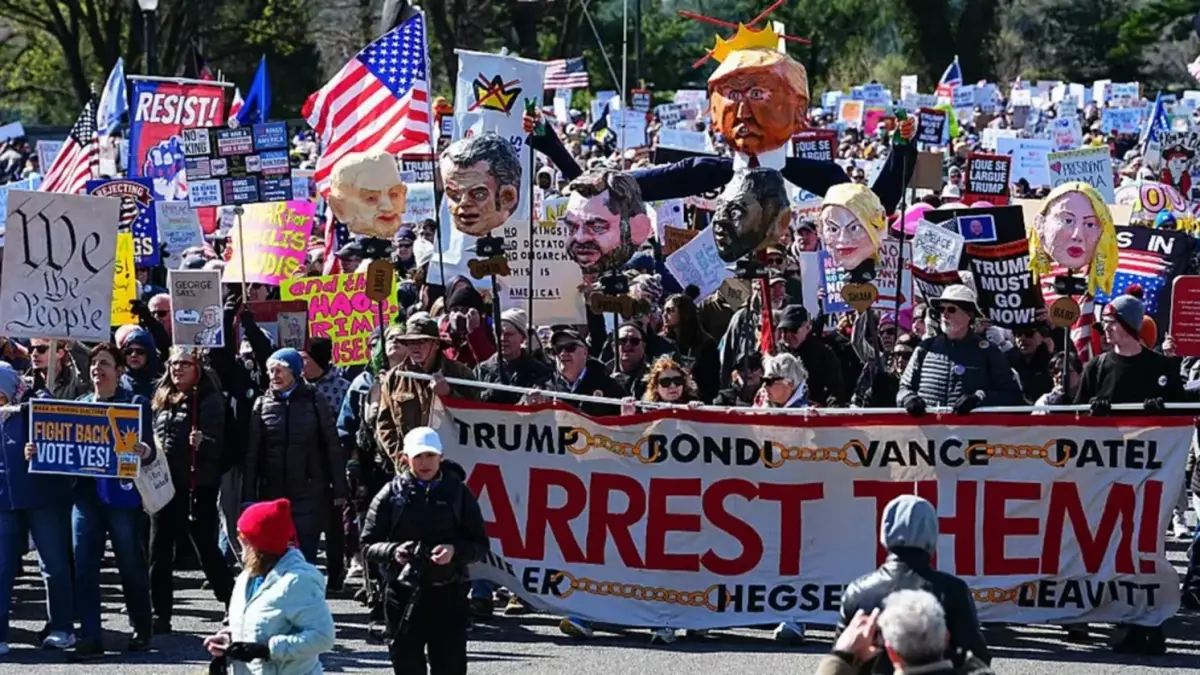 Protestas masivas en EEUU contra Donald Trump.