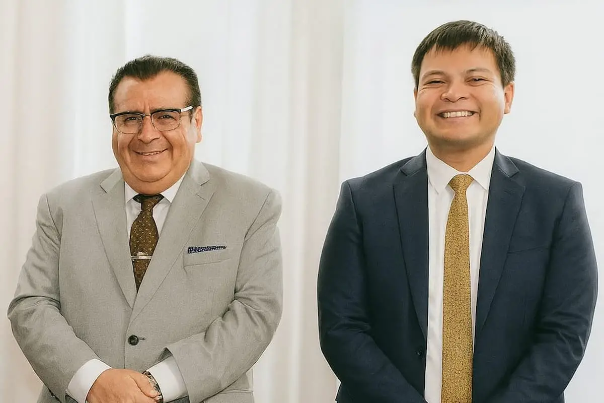 El camarista Mario Leal y Luis Alejandro Ontiveros