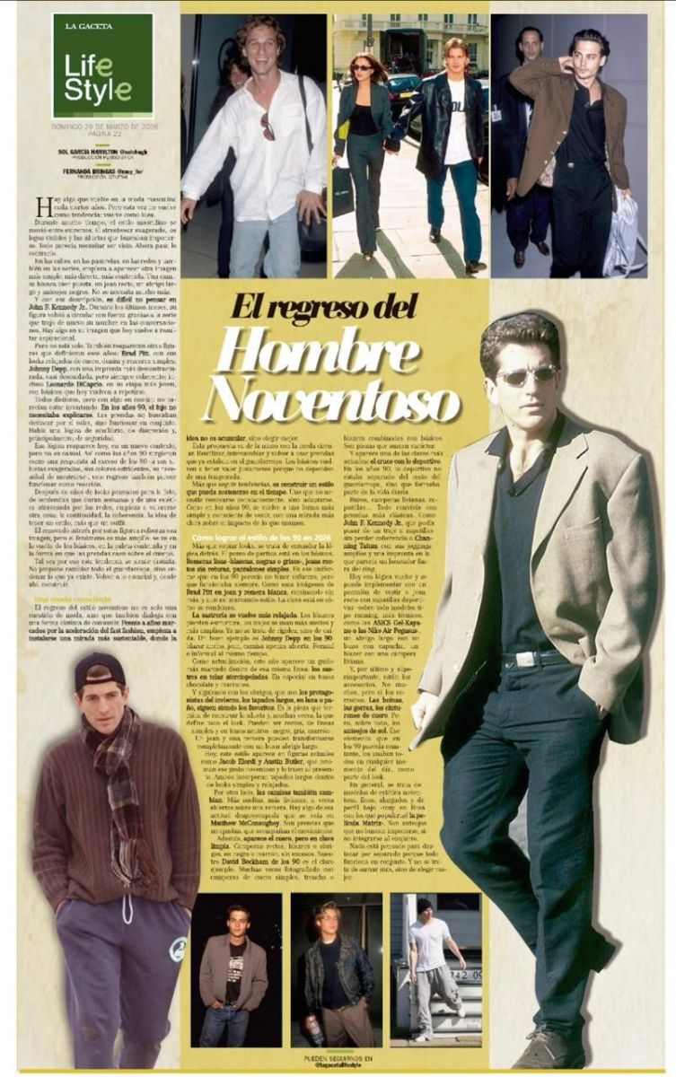 LifeStyle: el regreso del hombre noventoso