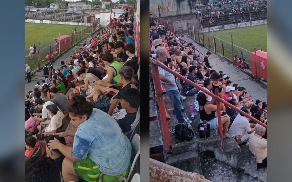 TRIBUNAS LLENAS. El público se congregó para ver debutar al 