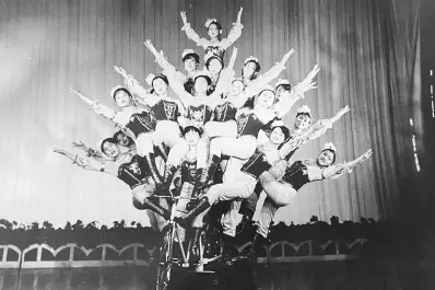 Recuerdos fotográficos: 1985. La “fantasía en bicicleta” de las acróbatas chinas