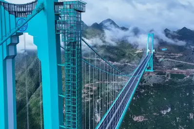 Un puente elevado a 634 metros fue nombrado entre los mejores del mundo: dónde queda