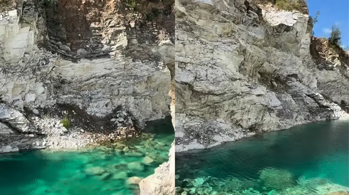Una laguna escondida entre la serranía cordobesa.