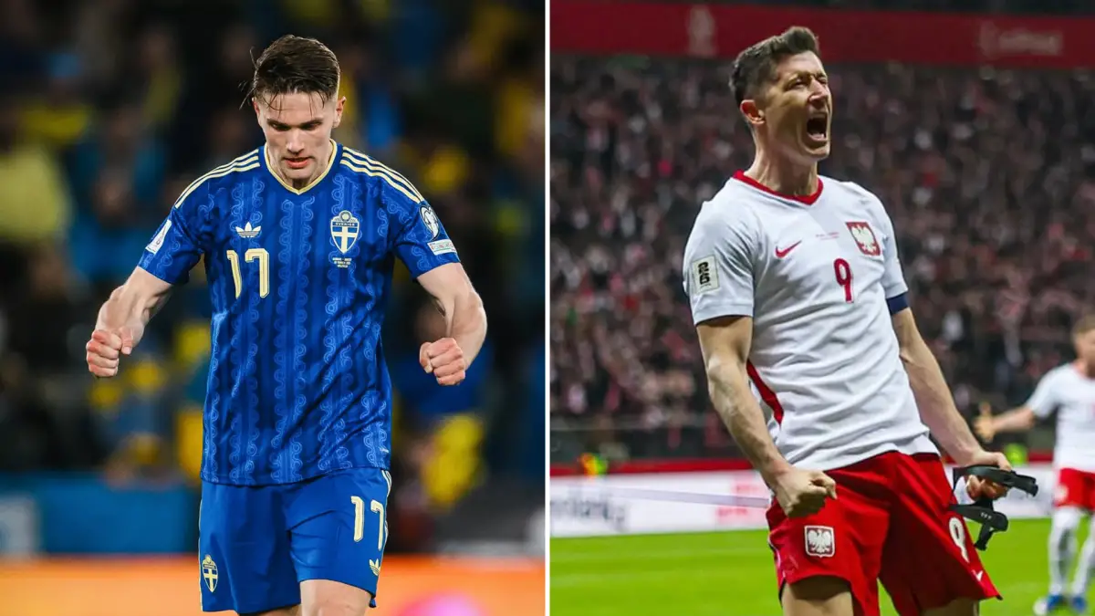GOLEADORES. Gyökeres y Lewandowski intentarán llevar a sus países a la Copa del Mundo.