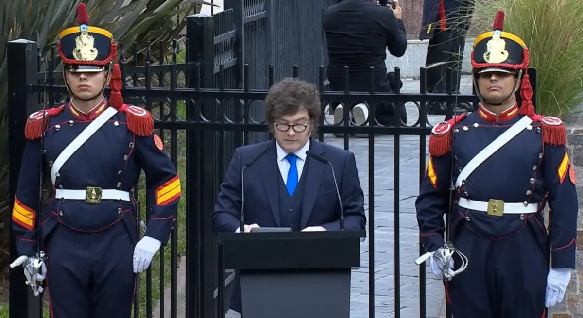 El presidente Javier Milei encabezó el acto oficial.