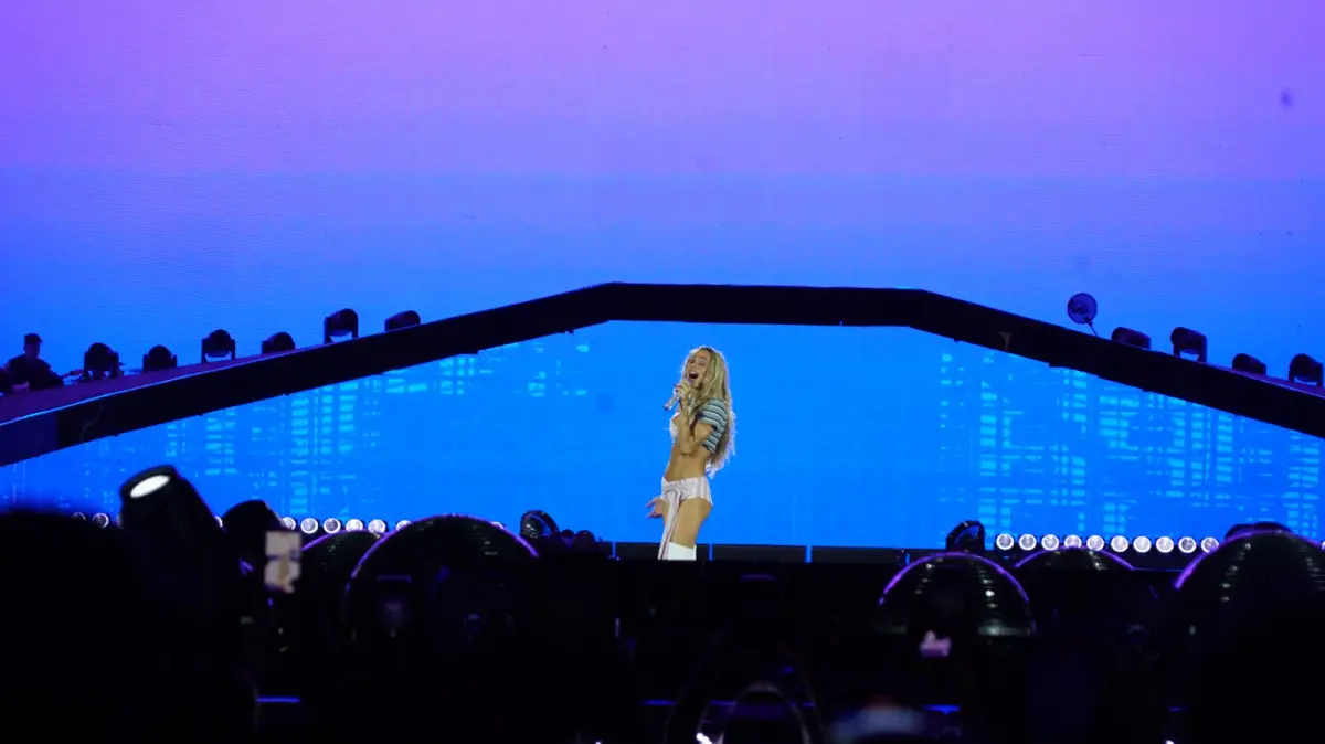 TINI. La artista se presentó en Tucumán.