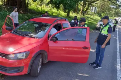 Tres hombres fueron demorados en un control antidrogas sobre la ruta 307
